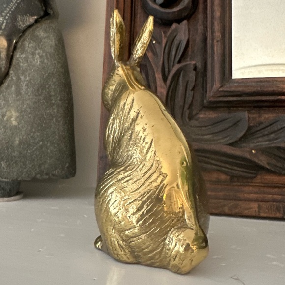 Vintage Boho Solid Brass Bunny - Picture 4 of 5